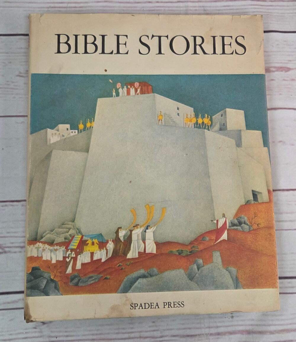 Bible Stories in Color 1968 Spadea Press Kids Hardcover Vintage